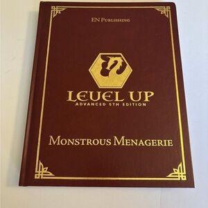 Monstrous Menagerie Level Up 5E Dungeons & Dragons DnD book EUC